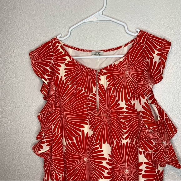 NWT J. Crew Factory Printed flutter dress Size Medium - Picture 3 of 7
